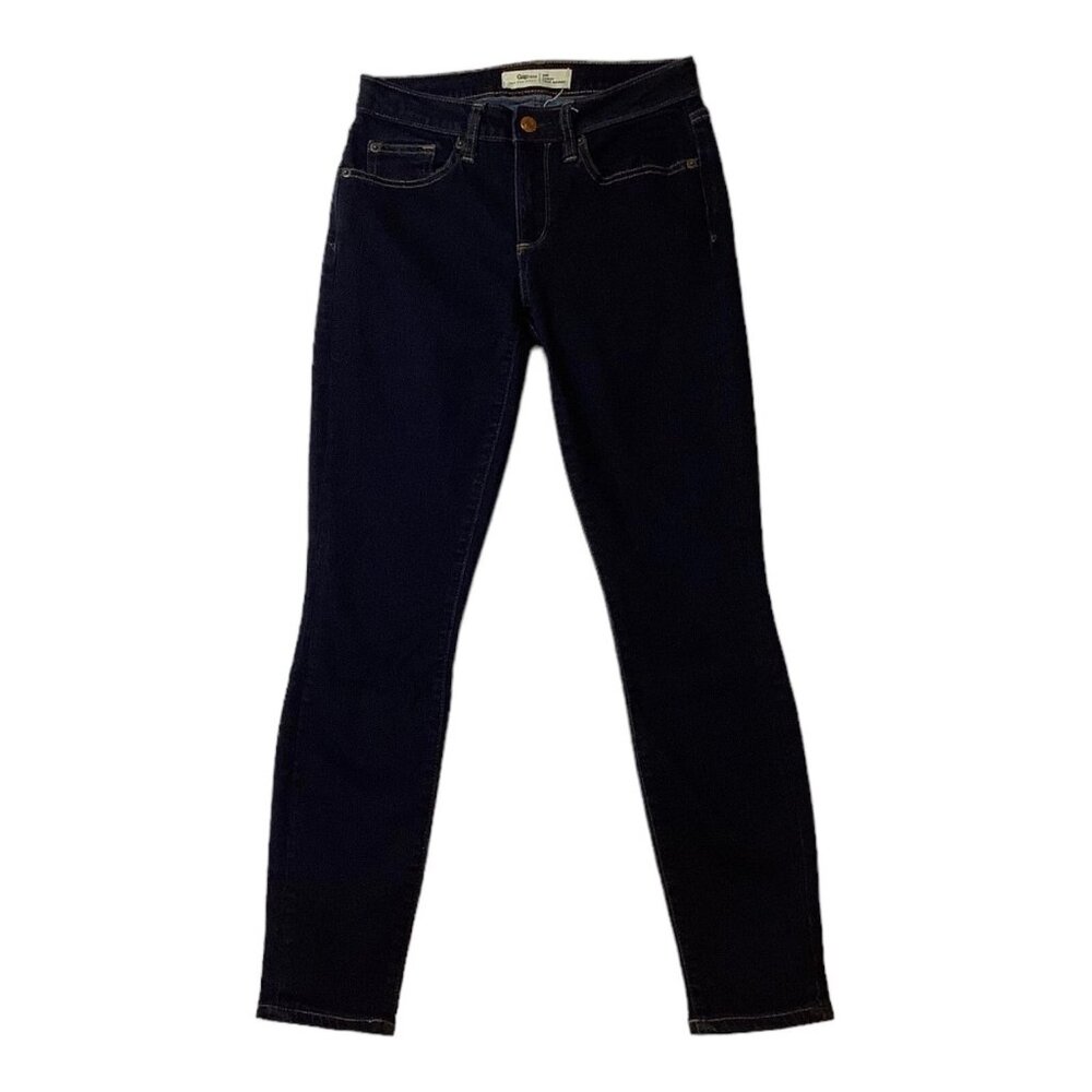 Gap Curvy True Skinny Stretch Mid Rise Blue Denim Jeans Women's Size 26R